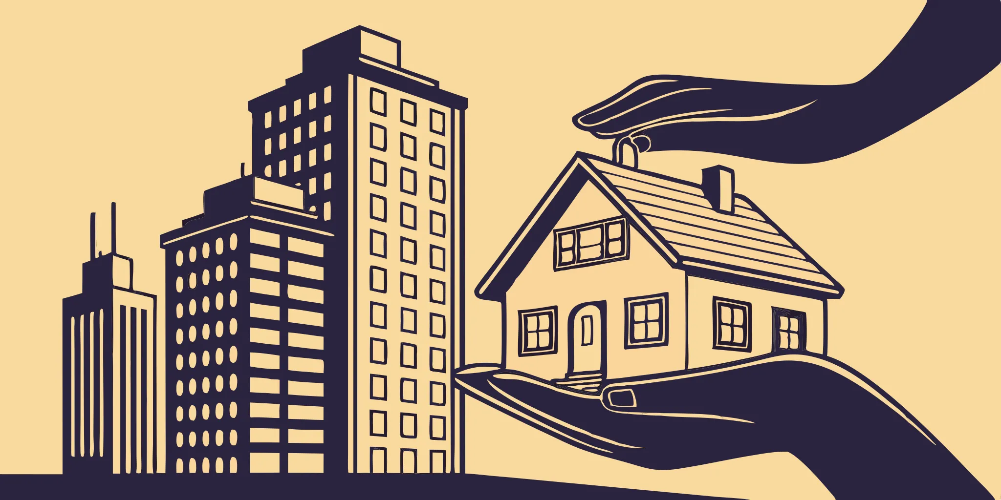NJ real estate investment property with city backdrop. DSCR loans available.
