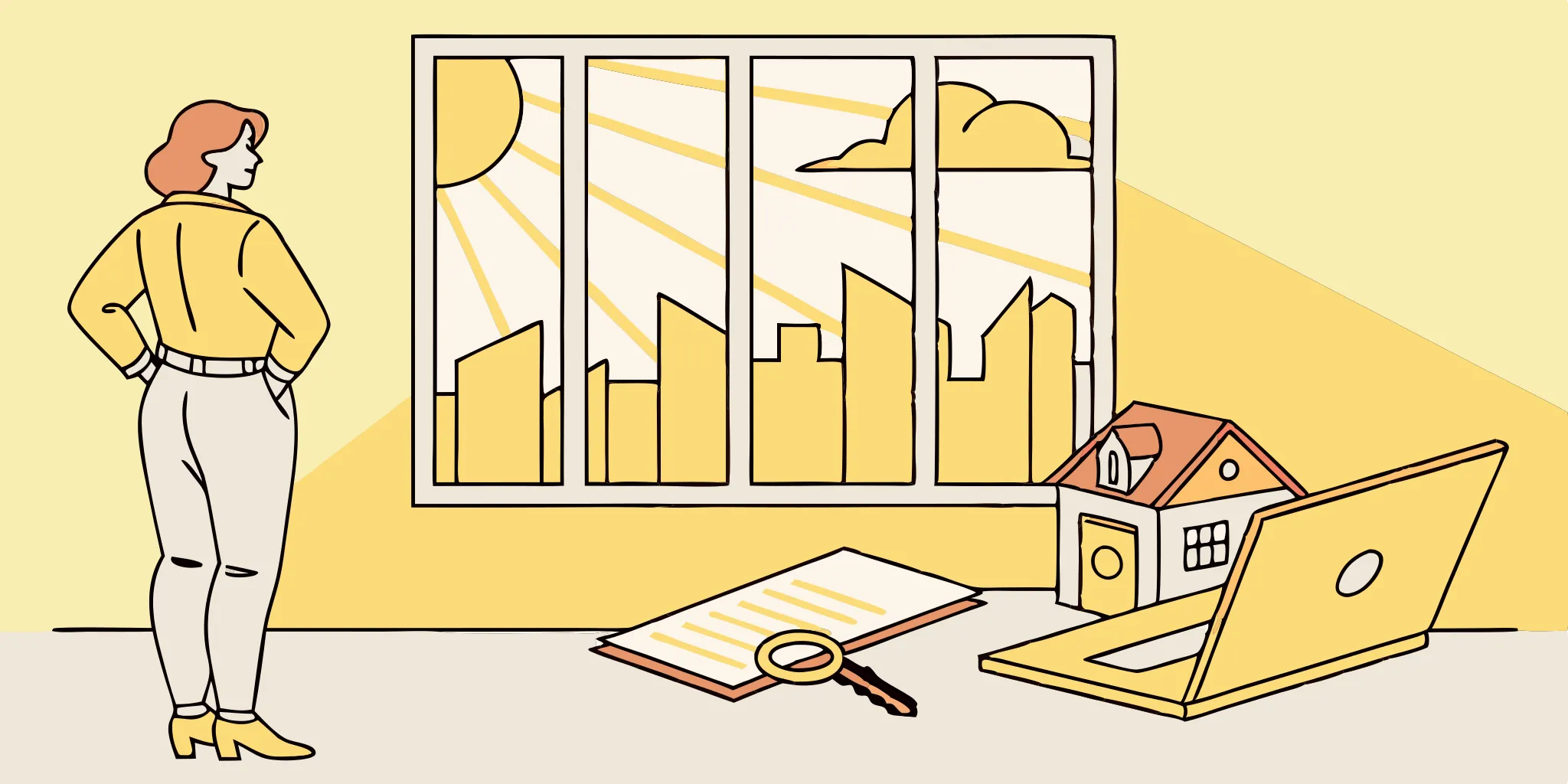 Real estate investor reviews subject-to mortgage documents.